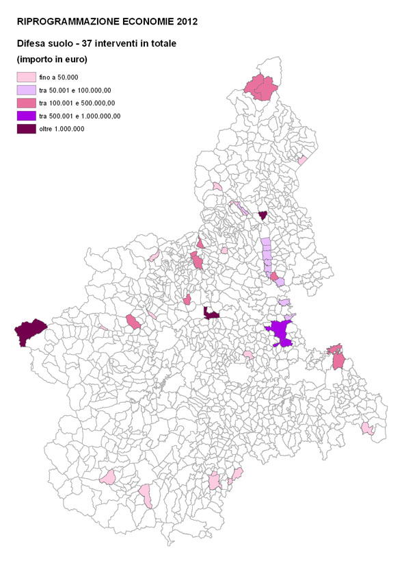 Riprogrammazione economie 2012 - DIFESA DEL SUOLO
